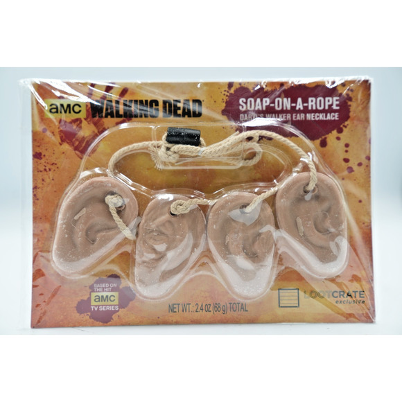 AMC The Walking Dead - Soap on a Rope Daryl's Walker Ear Necklace Loot Crate NEW - Picture 1 of 4